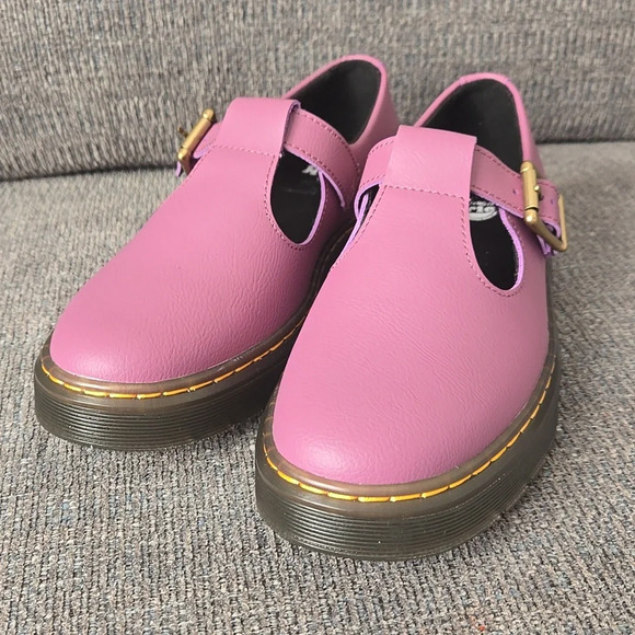 Dr. Martens Zavala Mary Jane Purple Leather Shoes size US 8 - Picture 5 of 9